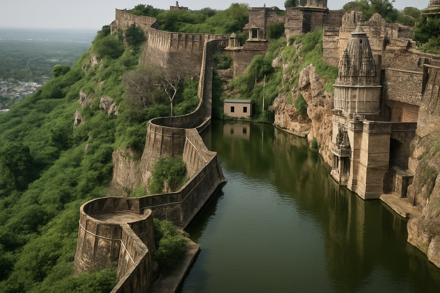 Gaumukh Reservoir in Chittorgarh