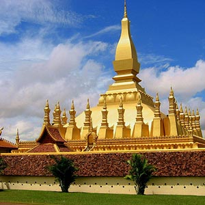 Great Sacred Stupa (Pha That Luang) in Vientiane
