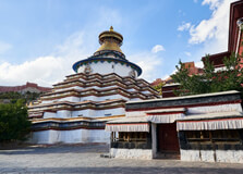 The Gyantse Chorten in Gyantse