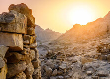 Hajar Mountains in Ras al Khaimah