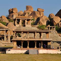 Hampi Bazaar in Hampi