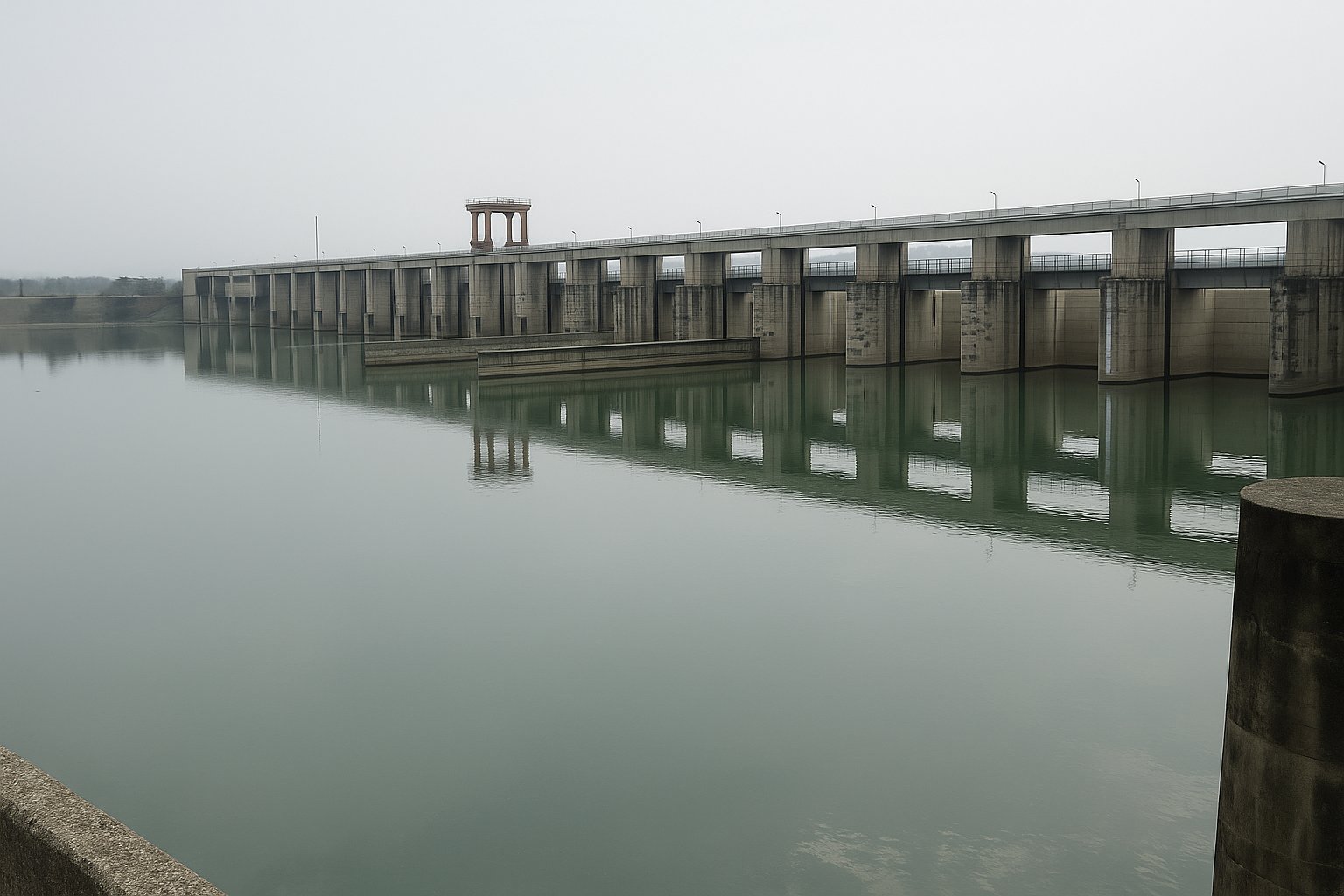 Hathni Kund Barrage in Yamuna Nagar