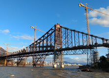 The Hercílio Luz Bridge in Santa Catarina