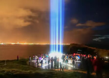 Imagine Peace Tower in Reykjavík