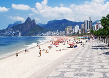 Ipanema Beach in Rio De Janeiro
