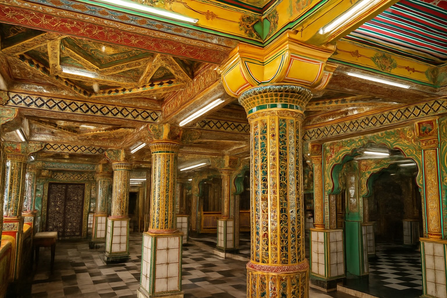 Jain Glass Temple in Nagaur