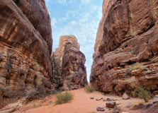 Khazali Canyon in Wadi Rum