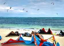 Kite Surfaris in Philippines in Palawan