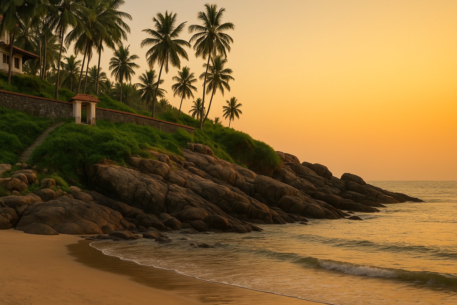 Kovalam Beach in Thiruvananthapuram