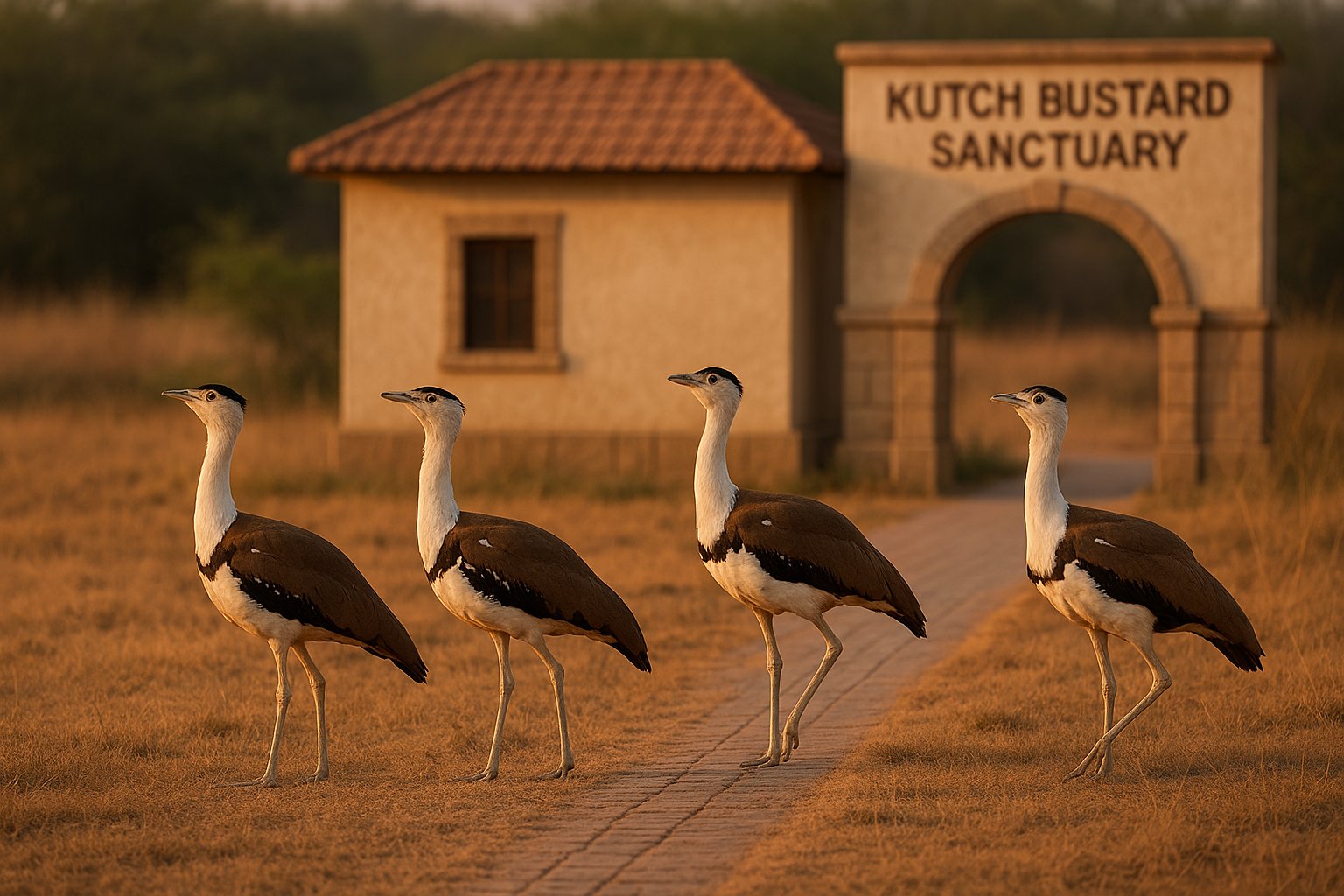 Kutch Bustard Sanctuary in Kutch
