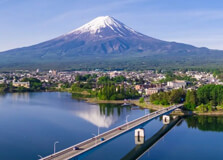 Lake Kawaguchi in Chubu
