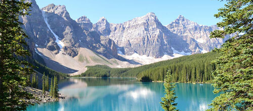 Lake Minnewanka in Alberta