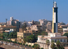 Lighthouse of Port Said in Port Said