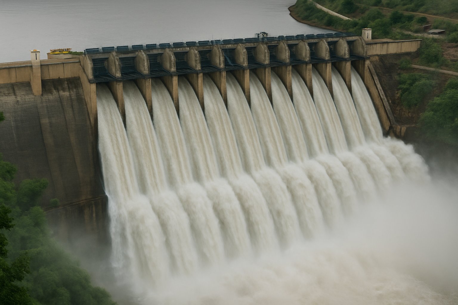 Linganamakki Dam in Shimoga