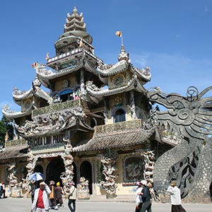 Linh Phuoc Pagoda in Dalat
