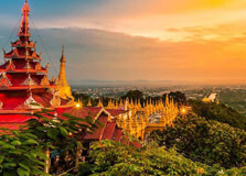 Mahamuni Buddha Temple in Mandalay