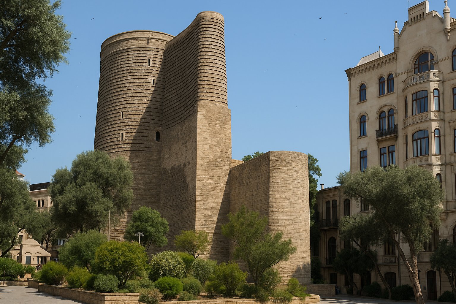Maiden Tower in Baku
