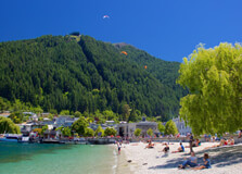 Main Town Beach in Queenstown