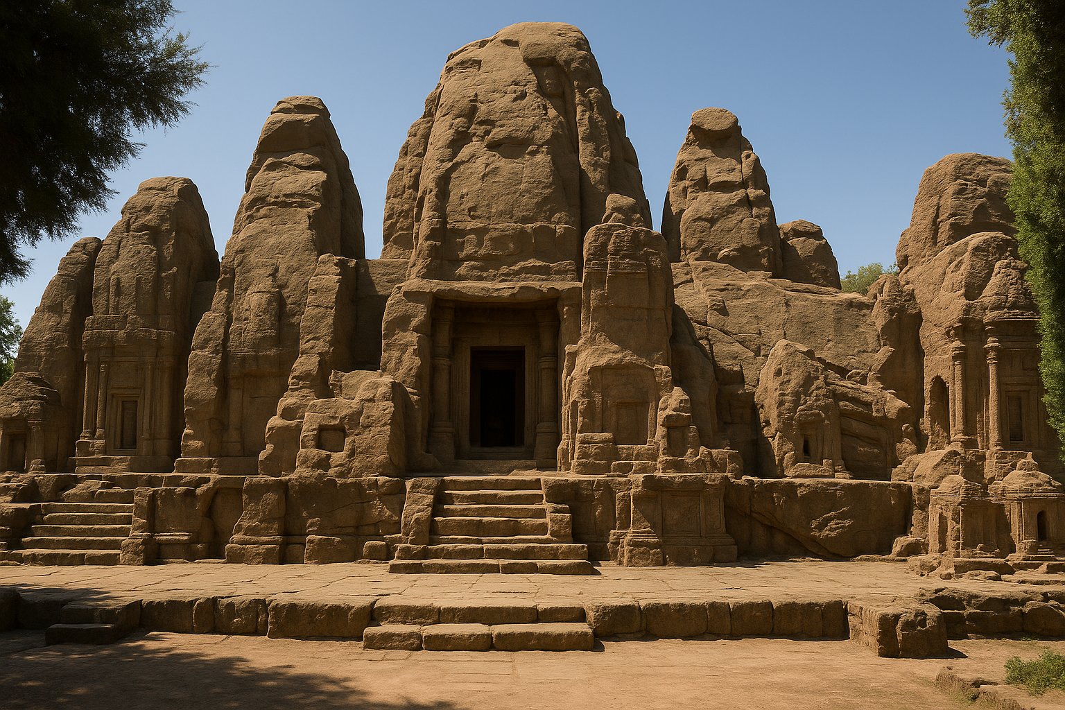 Masroor Rock Cut Temple in Kangra