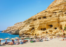 Matala Beach in Crete