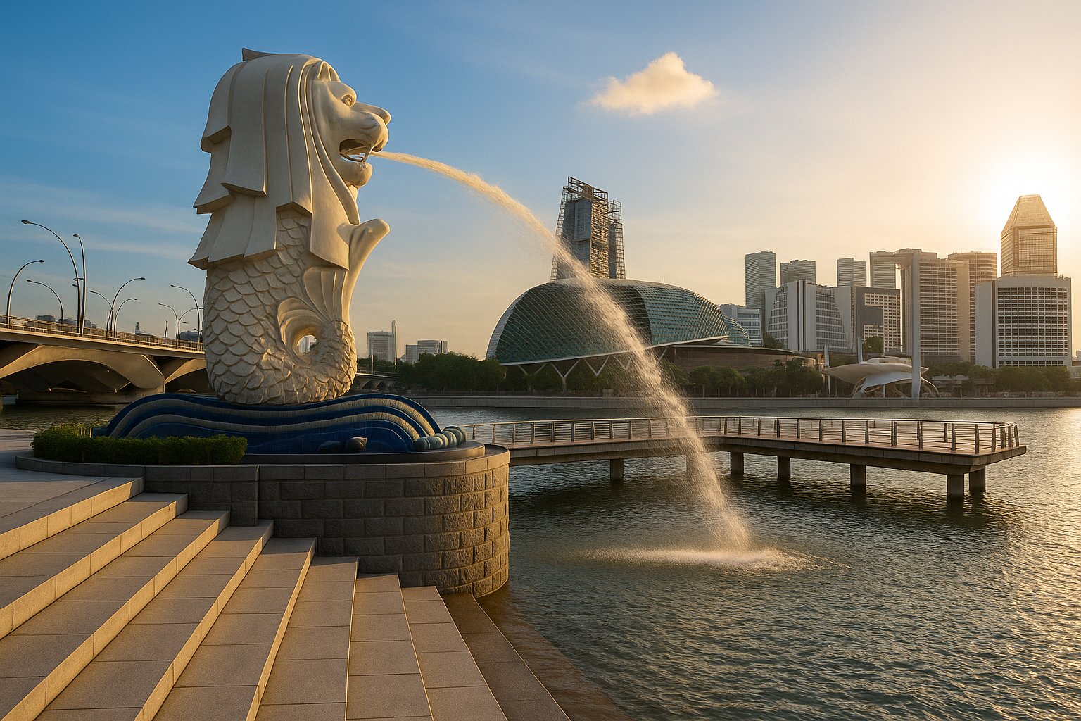 Merlion Park in Singapore