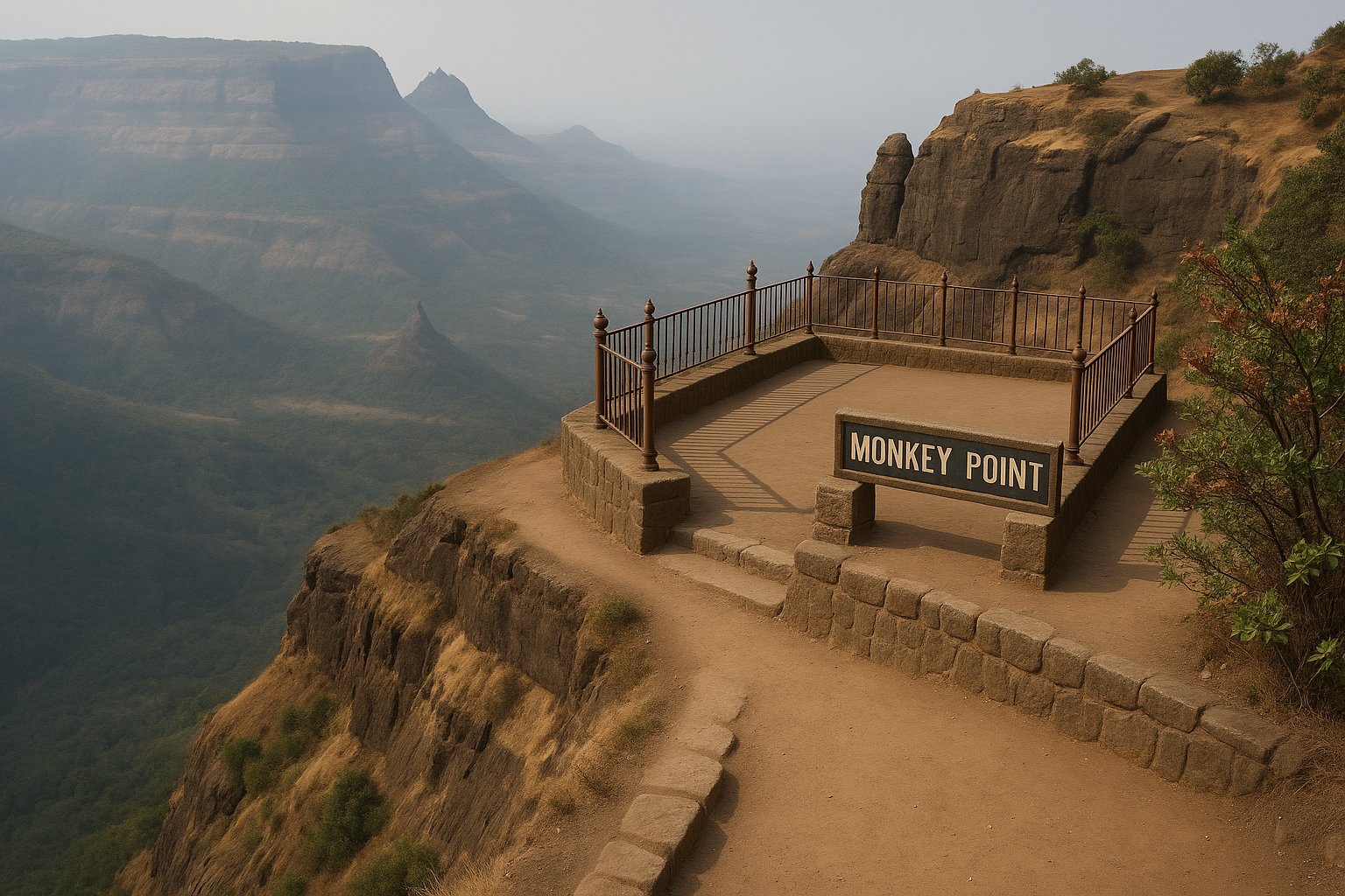 Monkey Point in Matheran