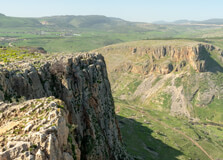 Mount Arbel in Tiberias