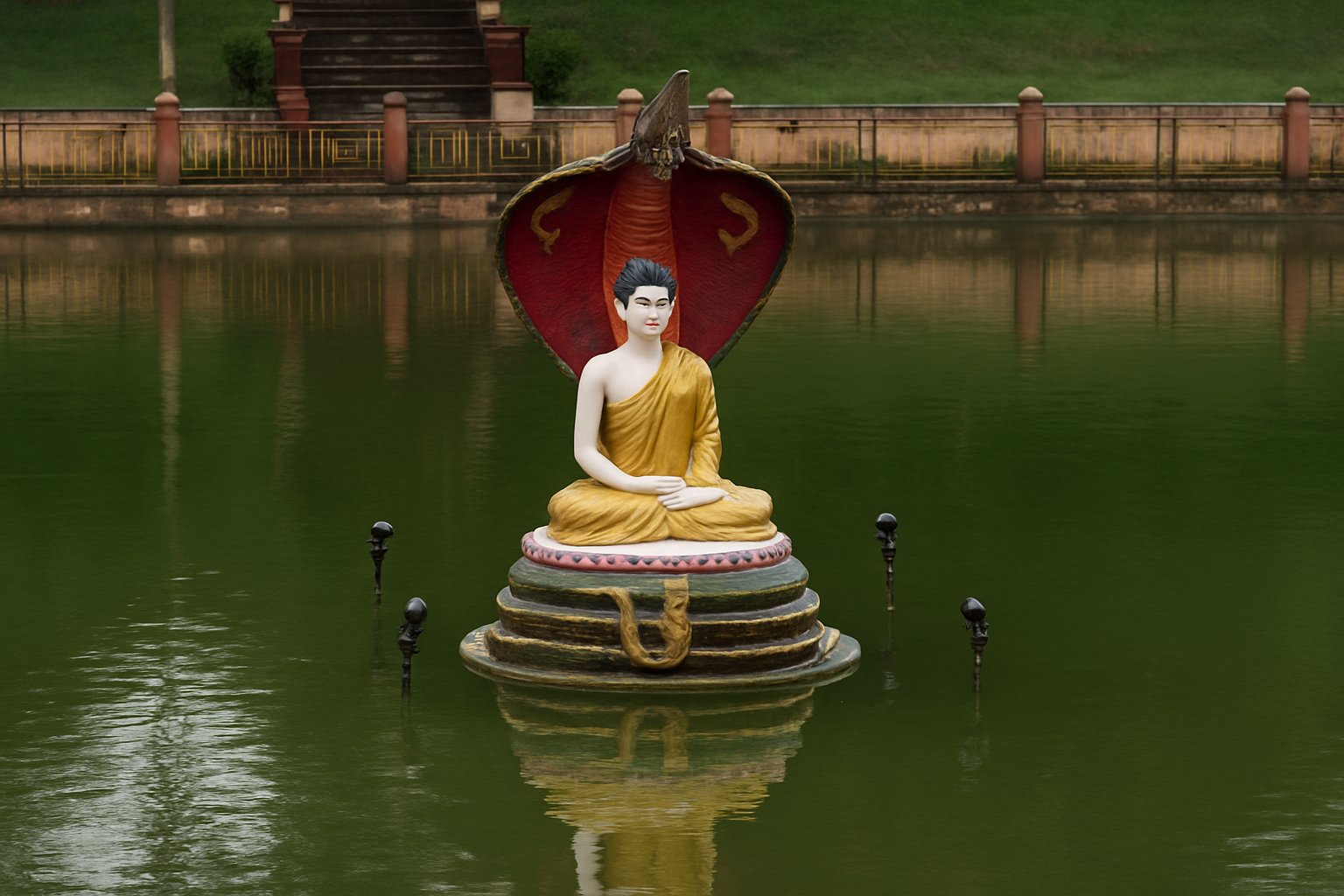 Muchalindia Lake in Bodhgaya