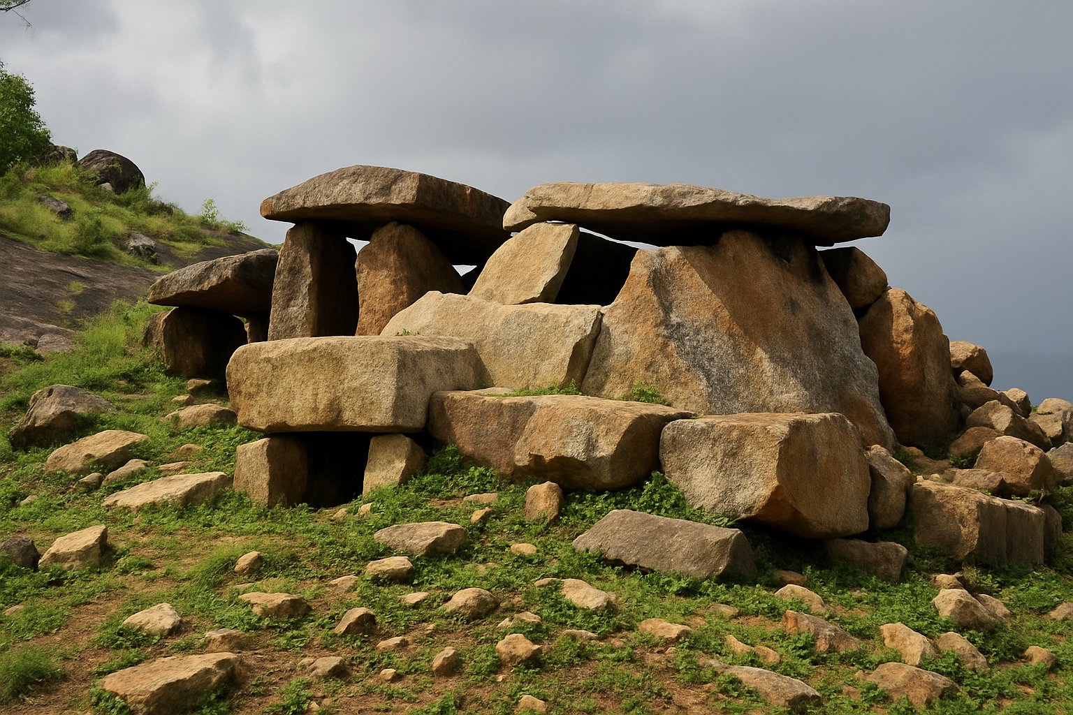 Muniyara Dolmens in Munnar