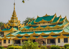 Myanmar Golden Temple in Lumbini