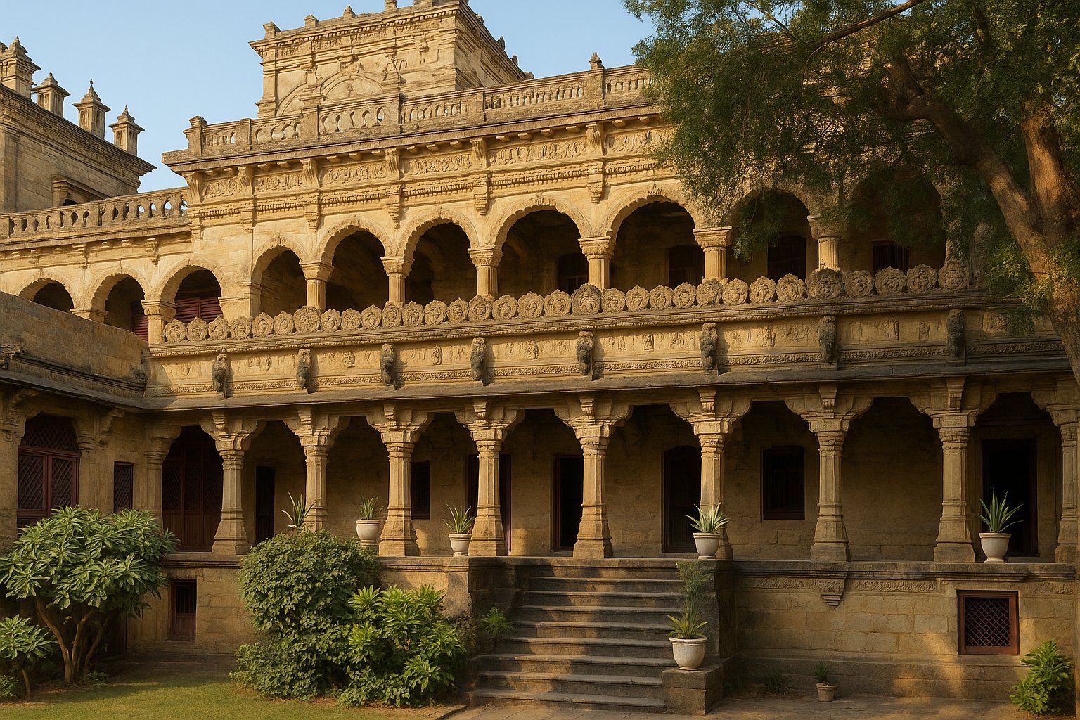 Navlakha Palace in Gondal