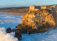 Nazare Lighthouse in Nazare