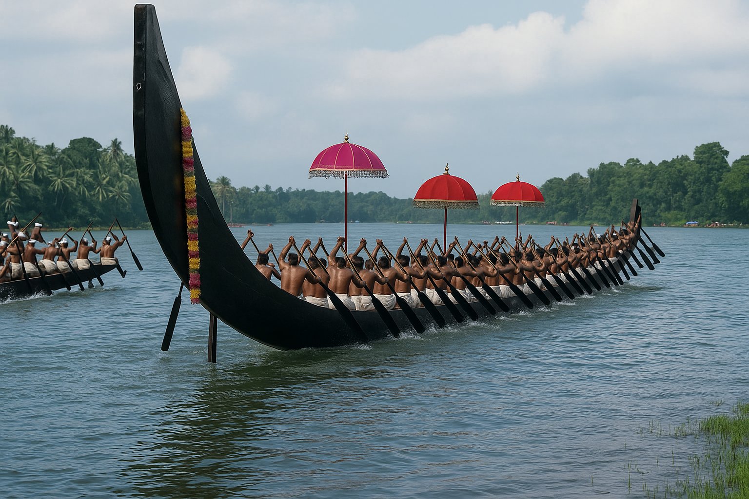 Nehru Trophy Snake Boat Race in Alleppey