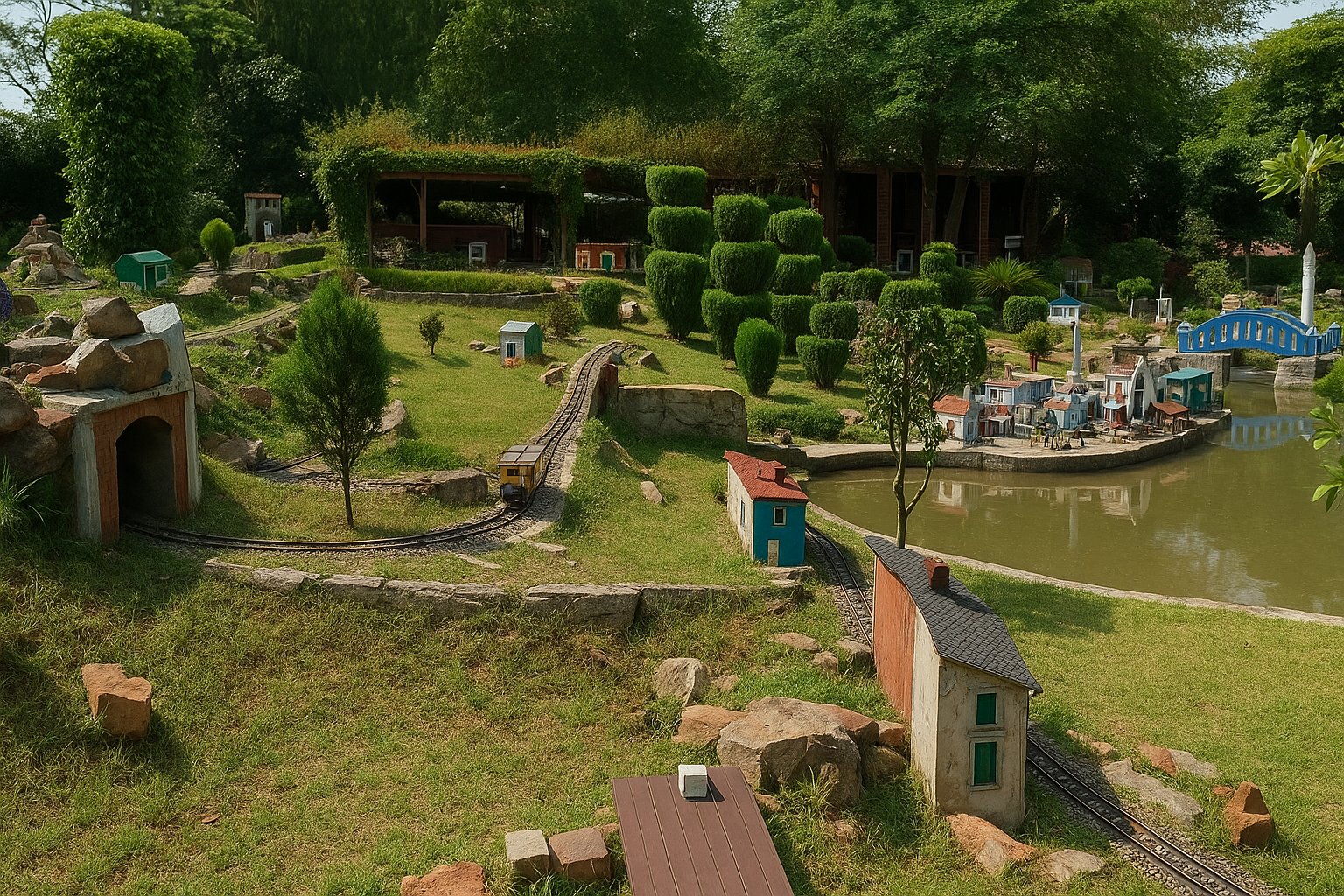NeverEnuf Garden Railway in Manesar Village