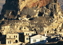Ortahisar Castle in Cappadocia