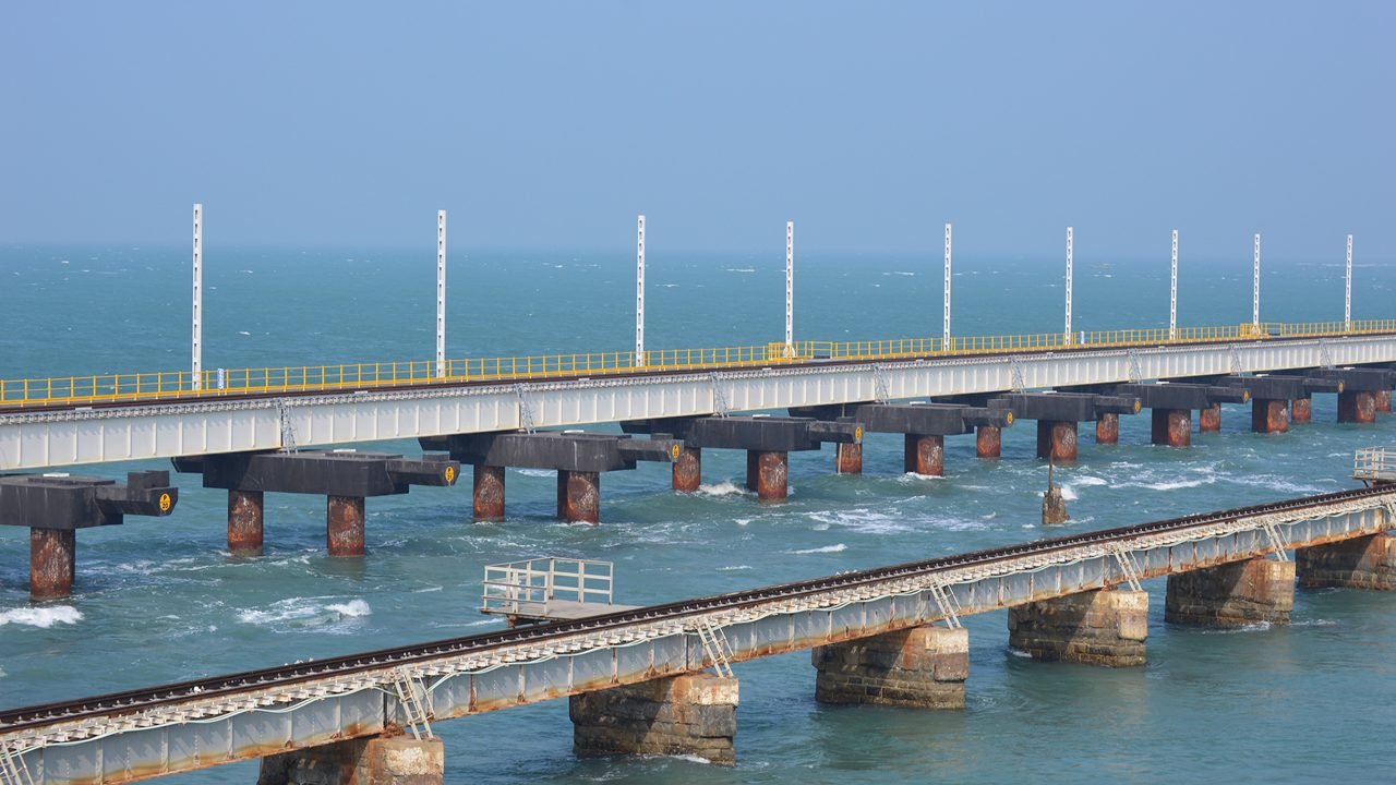 Pamban Bridge in Rameshwaram