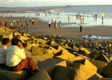 Patenga Sea Beach in Chittagong