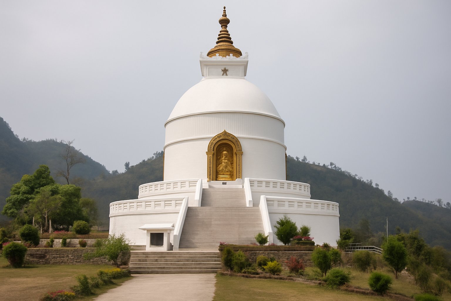 Peace Temple in Pokhara