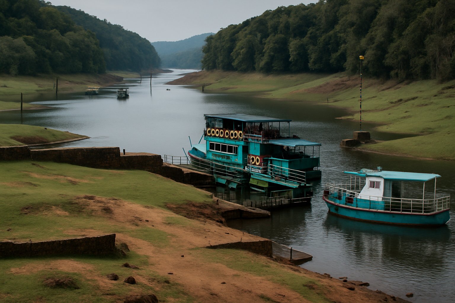Periyar Lake in Thekkady