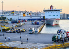 Port of Piraeus in Piraeus