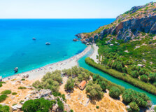Preveli Beach in Crete