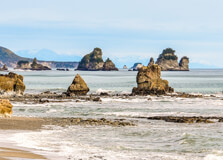 Punakaki Beach in West Coast