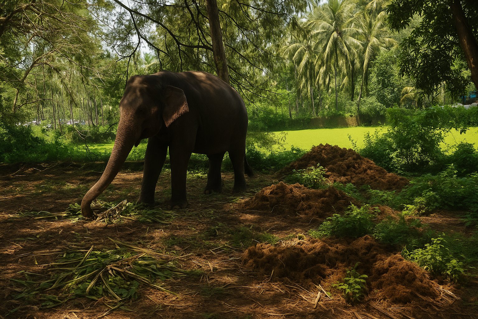 Punnathur Kotta Elephant Sanctuary in Thrissur