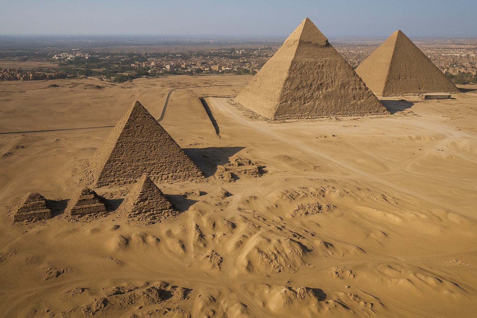 Pyramids of Giza in Cairo