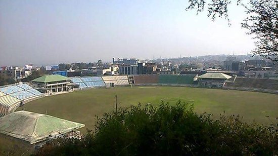Quaid-e-Azam Stadium in Baramulla