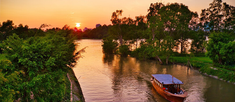 Ride a Boat on the Thu Bon River