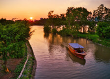 Ride a Boat on the Thu Bon River