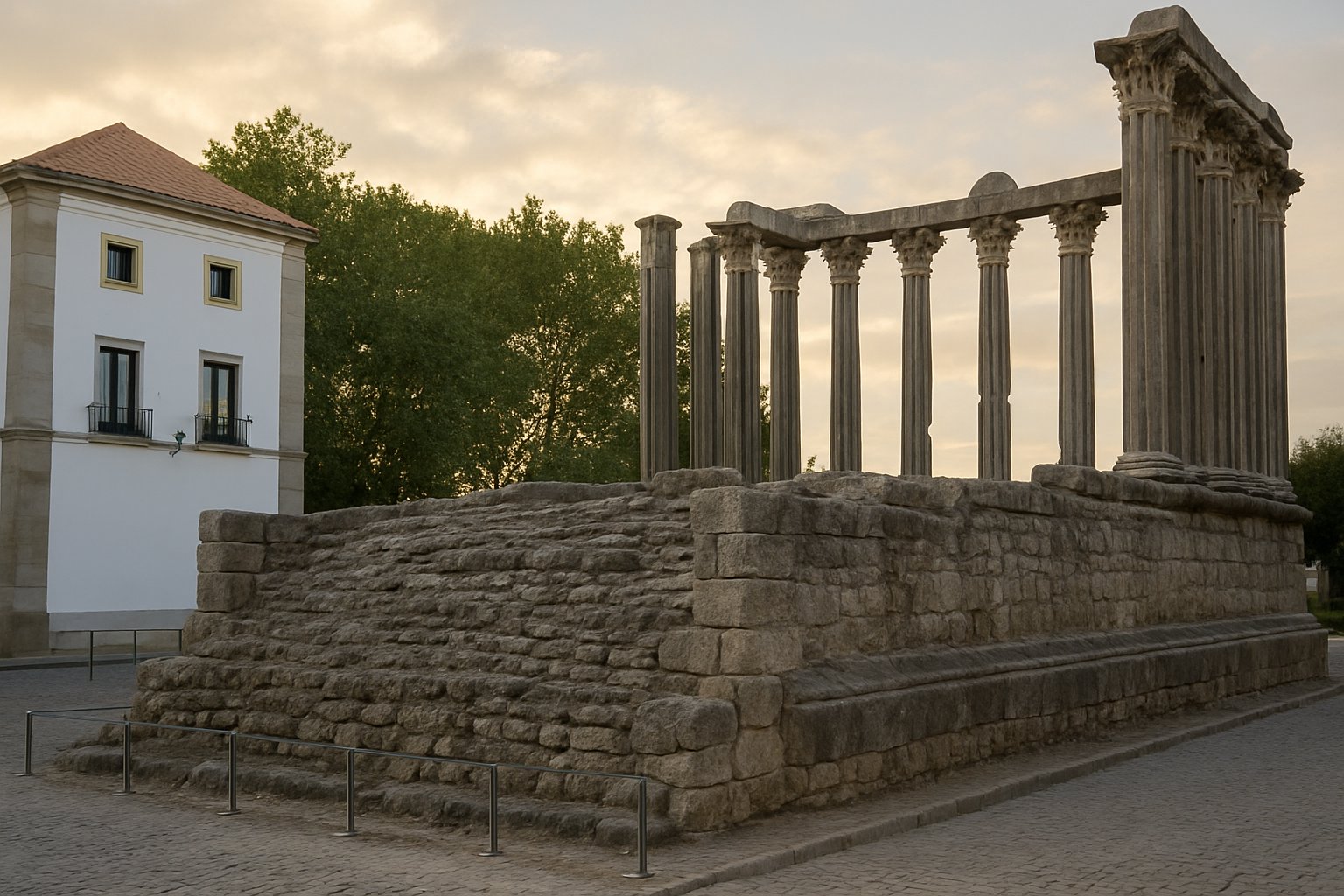 Roman Temple of Évora in Evora
