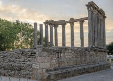 Roman Temple of Évora in Evora