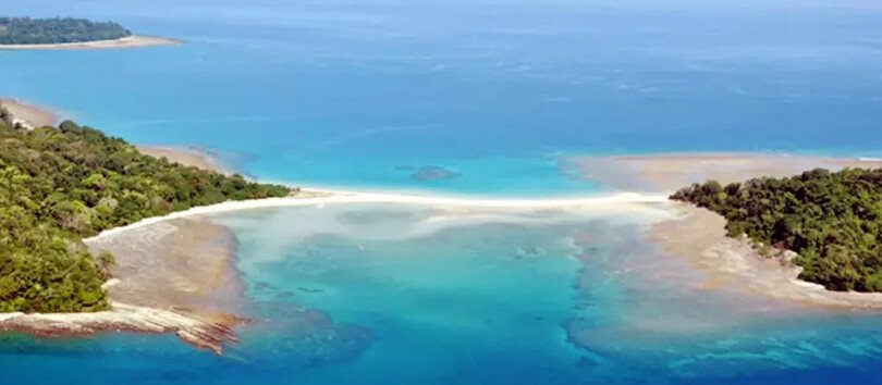 Sandbar Beach in Andaman